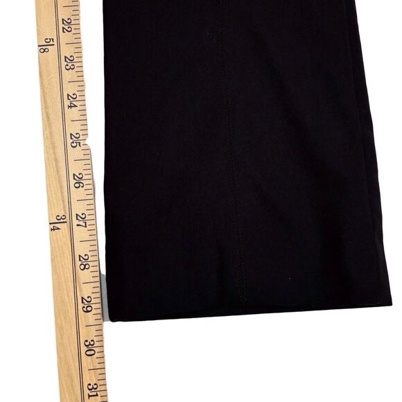MM Lafleur Foster Cigarette Pants Black Side Zip Power Stretch Size 8 Office - Picture 9 of 11